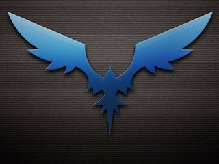 Обои крылья, синий феникс на тесно-сером фоне в полоску, черная тень, wings, blue phoenix closely on gray background with stripes, black shadow разрешение 1920x1080 Загрузить