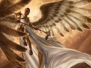 Обои девушка, воин, ангел, girl, warrior, angel разрешение 2500x1551 Загрузить