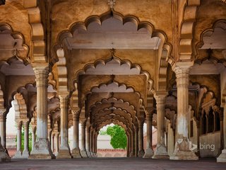 Обои колонны, двор, индия, агра, columns, yard, india, agra разрешение 1920x1200 Загрузить