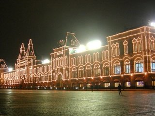 Обои ночь, москва, красная площадь, гум, night, moscow, red square, gum разрешение 1920x1200 Загрузить