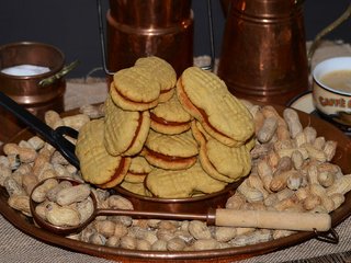 Обои кофе, печенье, выпечка, арахис, земляной орех, coffee, cookies, cakes, peanuts, groundnuts разрешение 1920x1338 Загрузить