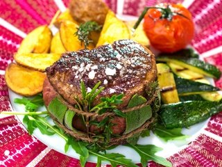 Обои овощи, мясо, мясные продукты, vegetables, meat, meat products разрешение 2880x2039 Загрузить