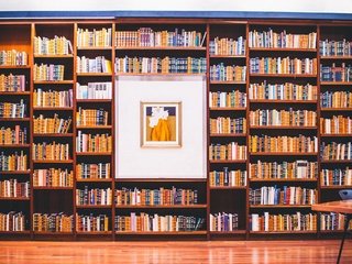 Обои картина, книги, много, библиотека, книга, полки, picture, books, a lot, library, book, shelves разрешение 2048x1356 Загрузить