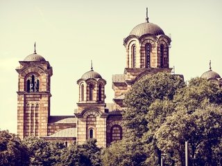 Обои церковь, архитектура, сербия, церковь святого марка, белград, church, architecture, serbia, st. mark's church, belgrade разрешение 2877x1920 Загрузить