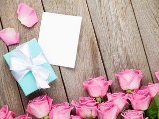 Обои розы, розовые, подарок, праздник, валентинов день, evgeny karandaev, roses, pink, gift, holiday, valentine's day разрешение 5616x3744 Загрузить