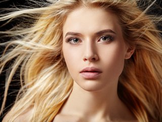 Обои взгляд, волосы, макияж, фотосессия, блондика, протрет, look, hair, makeup, photoshoot, the blonde, wipe разрешение 5200x3467 Загрузить