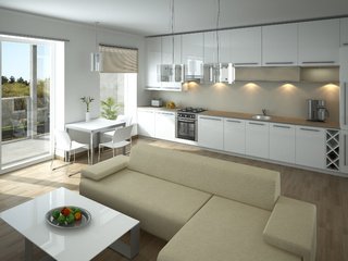 Обои стиль, интерьер, дизайн, кухня, гостиная, style, interior, design, kitchen, living room разрешение 2880x1800 Загрузить