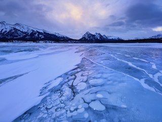 Обои озеро, горы, природа, зима, пейзаж, лёд, lake, mountains, nature, winter, landscape, ice разрешение 1920x1200 Загрузить