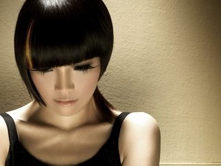 Обои девушка, фон, волосы, лицо, азиатка, ресницы, girl, background, hair, face, asian, eyelashes разрешение 1920x1200 Загрузить