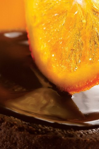 Обои апельсин, шоколад, orange, chocolate разрешение 1920x1200 Загрузить