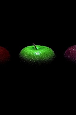 Обои яблоки, черный, apples, black разрешение 1920x1200 Загрузить