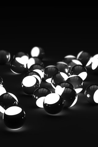 Обои шары, чёрно-белое, шарики, сферы, luminous spheres, полосатый круг, balls, black and white, sphere, striped circle разрешение 1920x1200 Загрузить