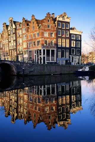Обои река, отражение, мост, осень, нидерланды, особняк, river, reflection, bridge, autumn, netherlands, mansion разрешение 1920x1200 Загрузить