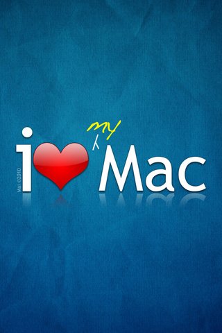 Обои i love mac разрешение 1920x1200 Загрузить