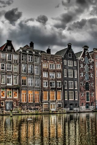 Обои канал, кофешоп, амстердам, channel, coffee shops, amsterdam разрешение 1920x1200 Загрузить