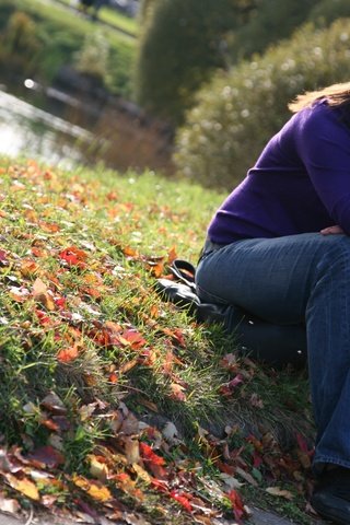 Обои листья, девушка, осень, leaves, girl, autumn разрешение 4368x2912 Загрузить