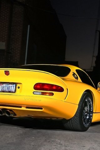 Обои ночь, желтый, viper gts, додж, night, yellow, dodge разрешение 2048x1536 Загрузить