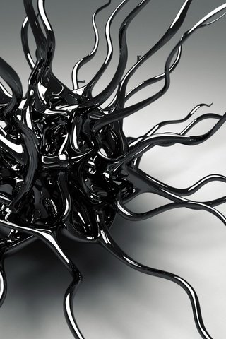 Обои металл, фон, чёрно-белое, форма, фигура, сплав, metal, background, black and white, form, figure, alloy разрешение 1920x1200 Загрузить