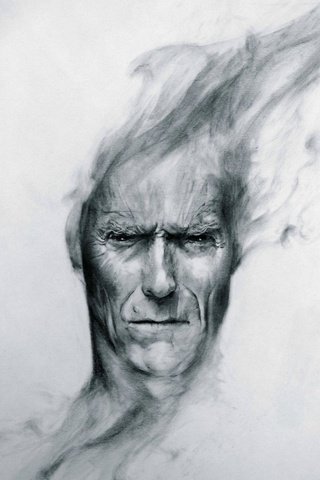 Обои арт, вгляд, голова, клинт иствуд, art, peer, head, clint eastwood разрешение 2560x1600 Загрузить