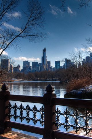 Обои парк, город, небоскребы, сша, нью-йорк, park, the city, skyscrapers, usa, new york разрешение 2048x1467 Загрузить