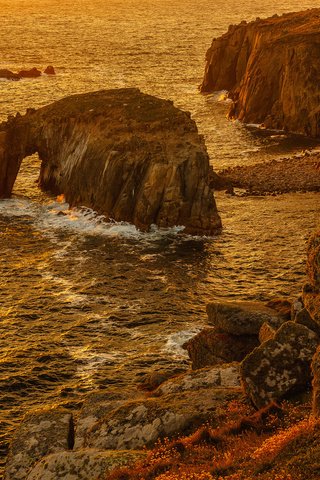 Обои скалы, природа, берег, море, побережье, арка, rocks, nature, shore, sea, coast, arch разрешение 2048x1439 Загрузить