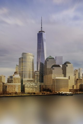 Обои город, америка, небоскребы, сша, нью-йорк, new york city, the city, america, skyscrapers, usa, new york разрешение 2048x1491 Загрузить