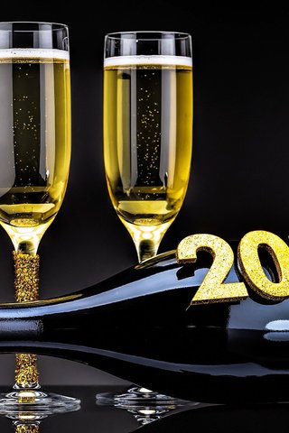 Обои новый год, бутылка, бокалы, 2016, new year, bottle, glasses разрешение 1920x1080 Загрузить