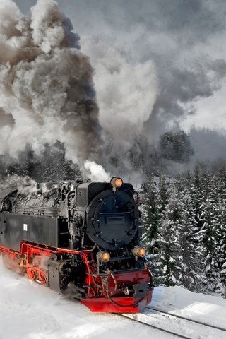 Обои горы, германия, паровоз, гарц, mountains, germany, the engine, harz разрешение 1920x1080 Загрузить