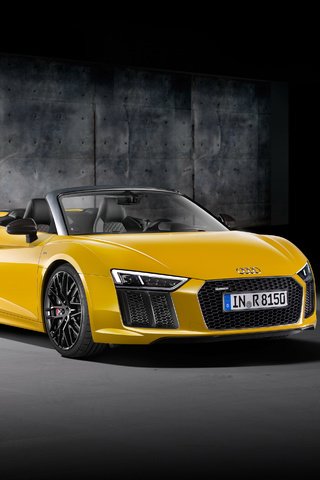 Обои желтый, ауди, spyder, yellow, audi разрешение 4096x2897 Загрузить