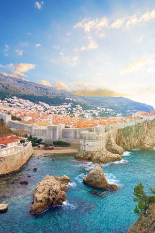 Обои море, город, хорватия, дубровник, адриатика, sea, the city, croatia, dubrovnik, adriatica разрешение 4200x2800 Загрузить