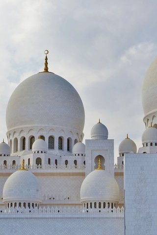 Обои белоснежный, купола, оаэ, абу-даби, мечеть шаха зайда, white, dome, uae, abu dhabi, the mosque of shakh zayed разрешение 2048x1153 Загрузить