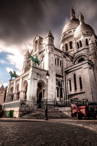 Обои париж, франция, монмартр, базилика сакре-кёр, paris, france, montmartre, sacré-coeur разрешение 2048x1302 Загрузить
