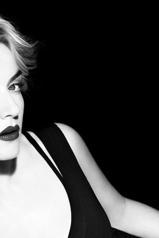 Обои поза, взгляд, чёрно-белое, актриса, кейт уинслет, pose, look, black and white, actress, kate winslet разрешение 1920x1080 Загрузить