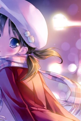 Обои аниме, боке, шарф, takoyaki, anime, bokeh, scarf разрешение 2696x2296 Загрузить
