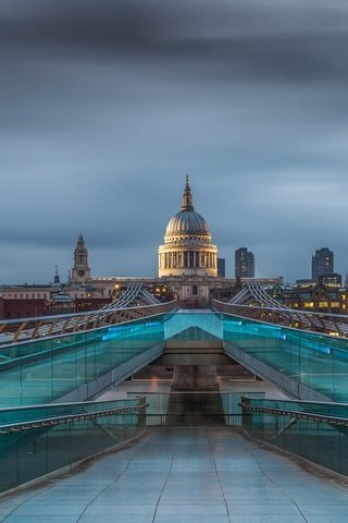 Обои мост, лондон, англия, мост тысячелетия, мост миллениум, bridge, london, england, millennium bridge, millenium bridge разрешение 2048x1365 Загрузить