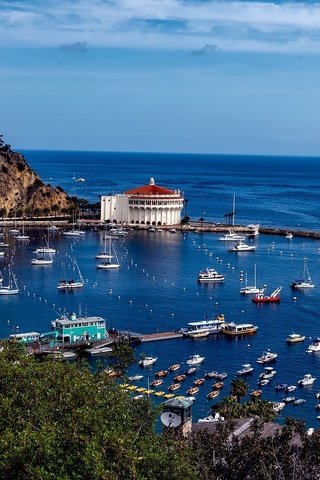 Обои море, панорама, побережье, сша, калифорния, остров catalina, санта-каталина, sea, panorama, coast, usa, ca, catalina island, santa catalina разрешение 1920x1095 Загрузить