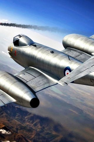 Обои метеор, истребитель-перехватчик, корейская война 1950—1953 годов, gloster, f.mk.8, meteor, fighter-interceptor, the korean war 1950-1953 разрешение 2112x1188 Загрузить