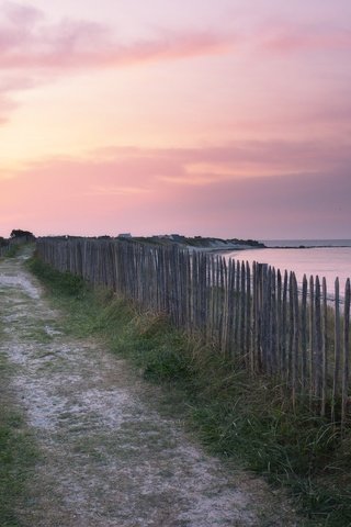 Обои берег, закат, shore, sunset разрешение 2048x1280 Загрузить