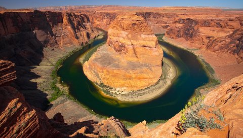 Обои река, скалы, каньон, аризона, river, rocks, canyon, az разрешение 2560x1600 Загрузить
