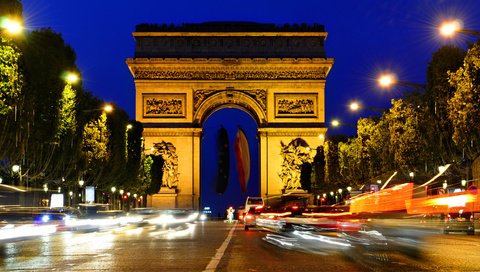 Обои ночь, огни, париж, триумфальная арка, франция, елисейские поля, night, lights, paris, arch, france, champs elysees разрешение 2362x1569 Загрузить