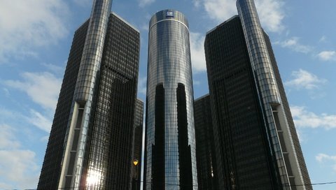 Обои штаб квартира gm, general motors, детройт, the headquarters of gm, detroit разрешение 2880x2160 Загрузить