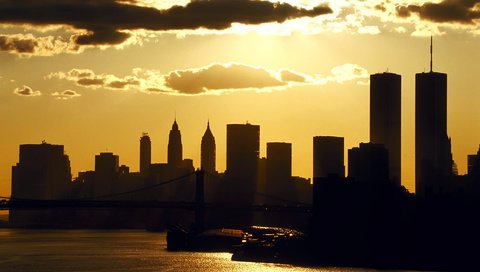 Обои закат, сша, нью-йорк, sunset, usa, new york разрешение 1920x1200 Загрузить