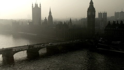 Обои панорама, лондон, город, вестминстерский дворец, panorama, london, the city, the palace of westminster разрешение 1920x1440 Загрузить