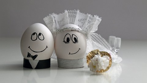 Обои букет, счастье, яйца, свадьба, фата, жених и невеста, bouquet, happiness, eggs, wedding, veil, the bride and groom разрешение 2560x1600 Загрузить