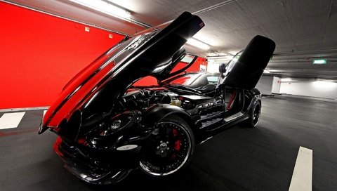 Обои чёрный блестящий макларен слр, shiny black mclaren slr разрешение 1920x1200 Загрузить