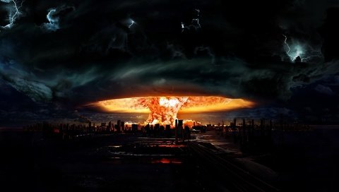 Обои арт, взрыв, ядерный, гриб. фэнтези, art, the explosion, nuclear, mushroom. fantasy разрешение 1920x1200 Загрузить