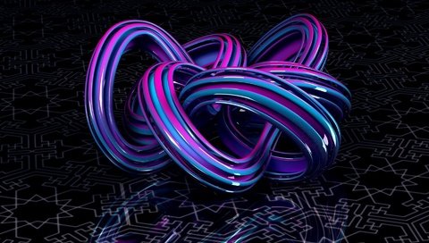 Обои абстракция, креатив, изгибы, фигура 3д, abstraction, creative, curves, figure 3d разрешение 1920x1200 Загрузить