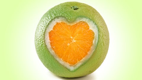 Обои сердце, рендеринг, апельсин, heart, rendering, orange разрешение 3000x2000 Загрузить