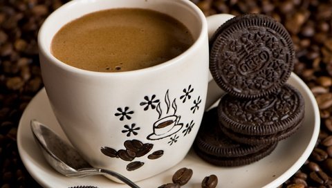 Обои зерна, кофе, чашка, кофейные, печенье, шоколадное, anna verdina, grain, coffee, cup, cookies, chocolate разрешение 1920x1280 Загрузить