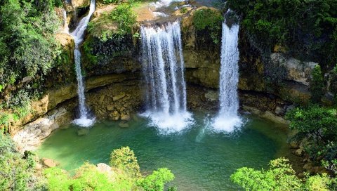 Обои вода, скалы, природа, камни, водопад, water, rocks, nature, stones, waterfall разрешение 1920x1200 Загрузить
